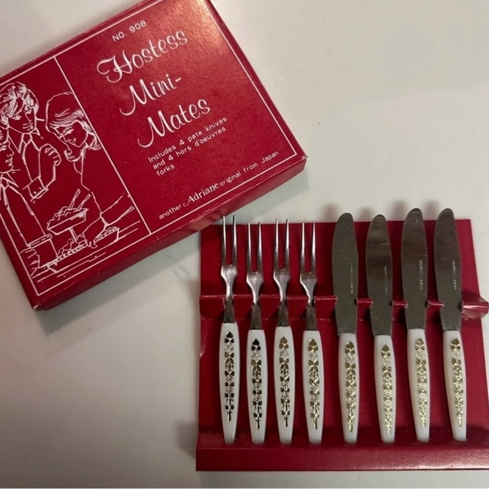 Vintage JAPAN HOSTESS set new vintage rare retro party dining